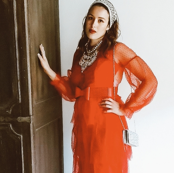 NWT SEXY MAXI SPLIT SUMMER PARTY DRESS S: S-M - Picture 10 of 13